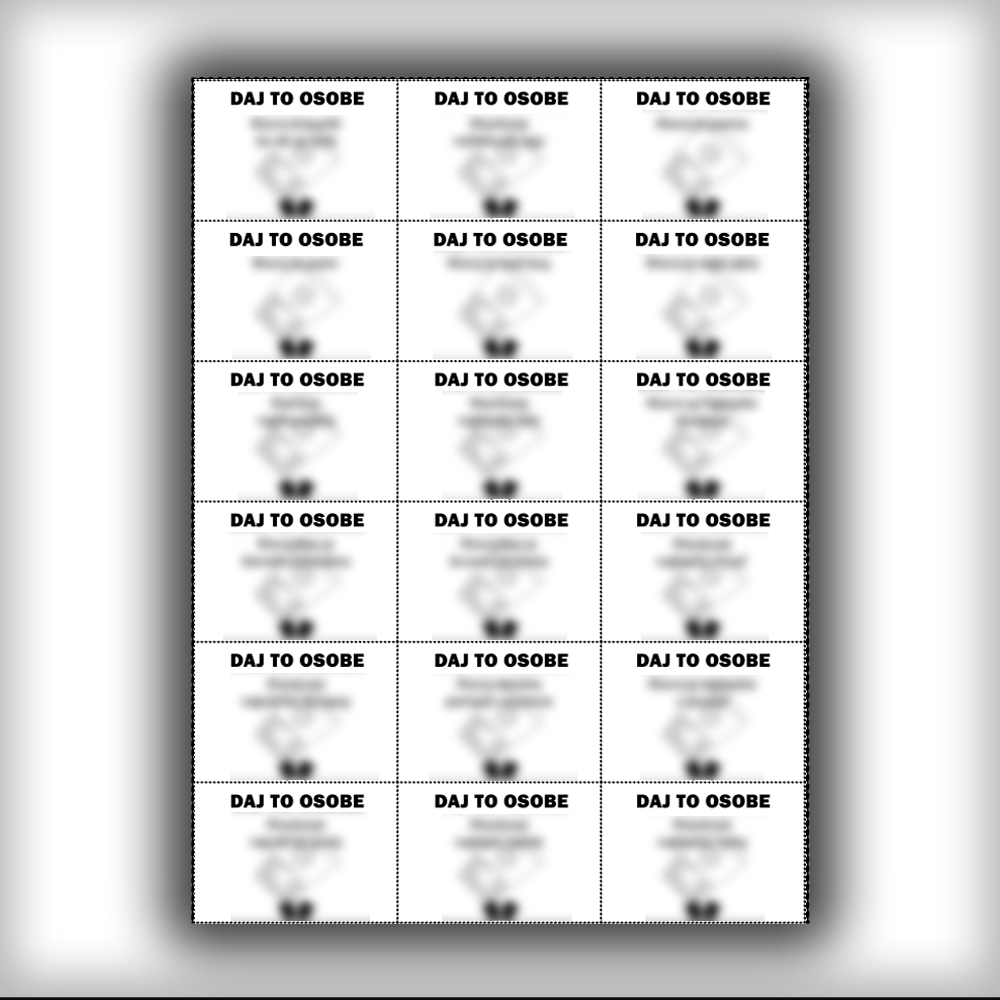 Hra "Daj To Osobe" (Na Tlač)