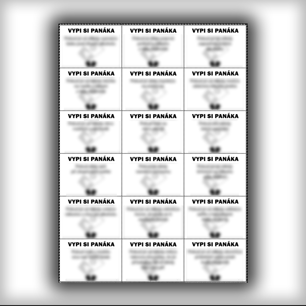 Set "Pravda Alebo Odvaha "Vypi Si Panáka" (Na Tlač)