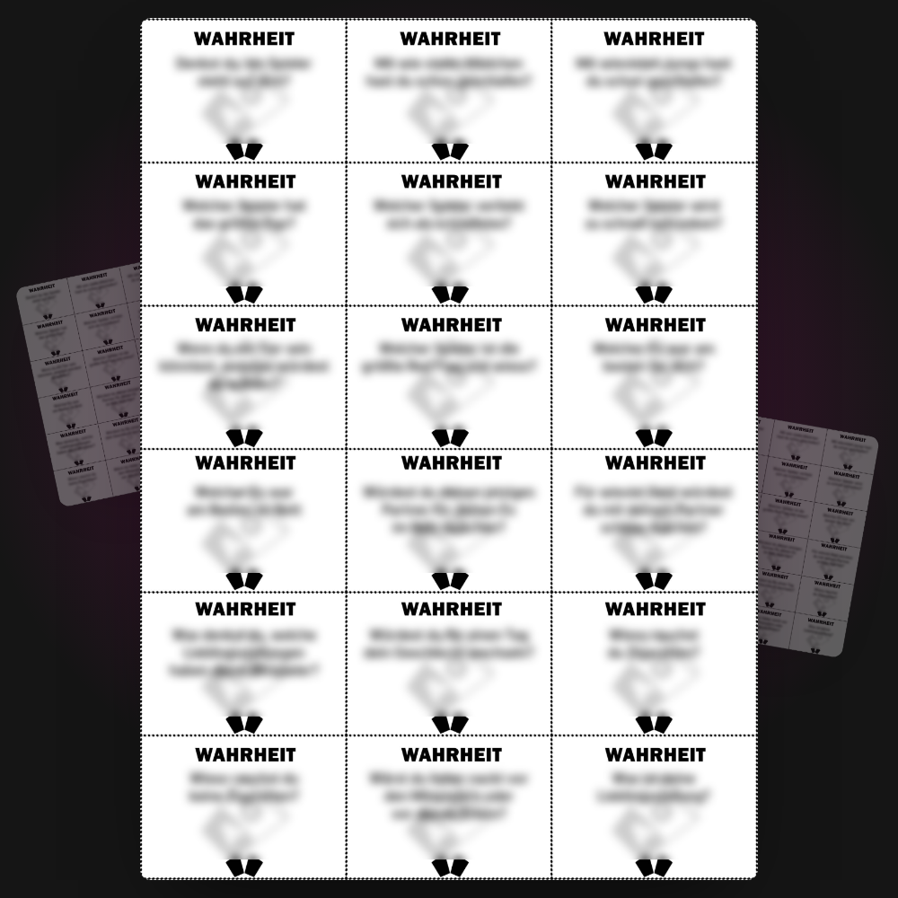 Spiel "Wahrheit Oder Pflicht" (Zum Drucken)