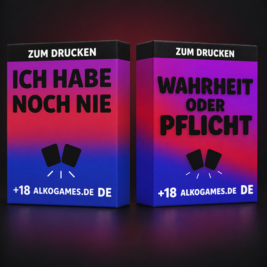 Set "Wahrheit Oder Pflicht" + "Ich Habe Noch Nie" (Zum Drucken)