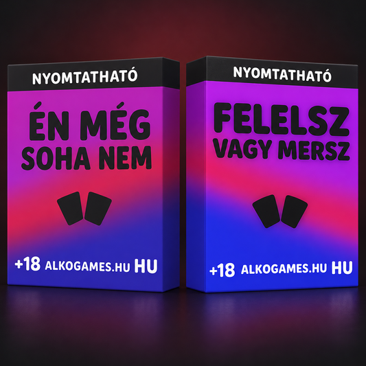 Készlet "Felelsz Vagy Mersz" + "Én Még Soha Nem" (Nyomtatható)