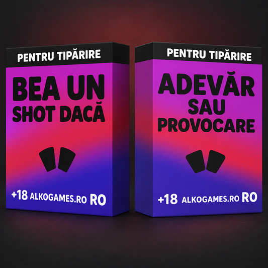 Set "Adevăr Sau Provocare" + "Bea Un Shot Dacă" (Pentru Tipărire)