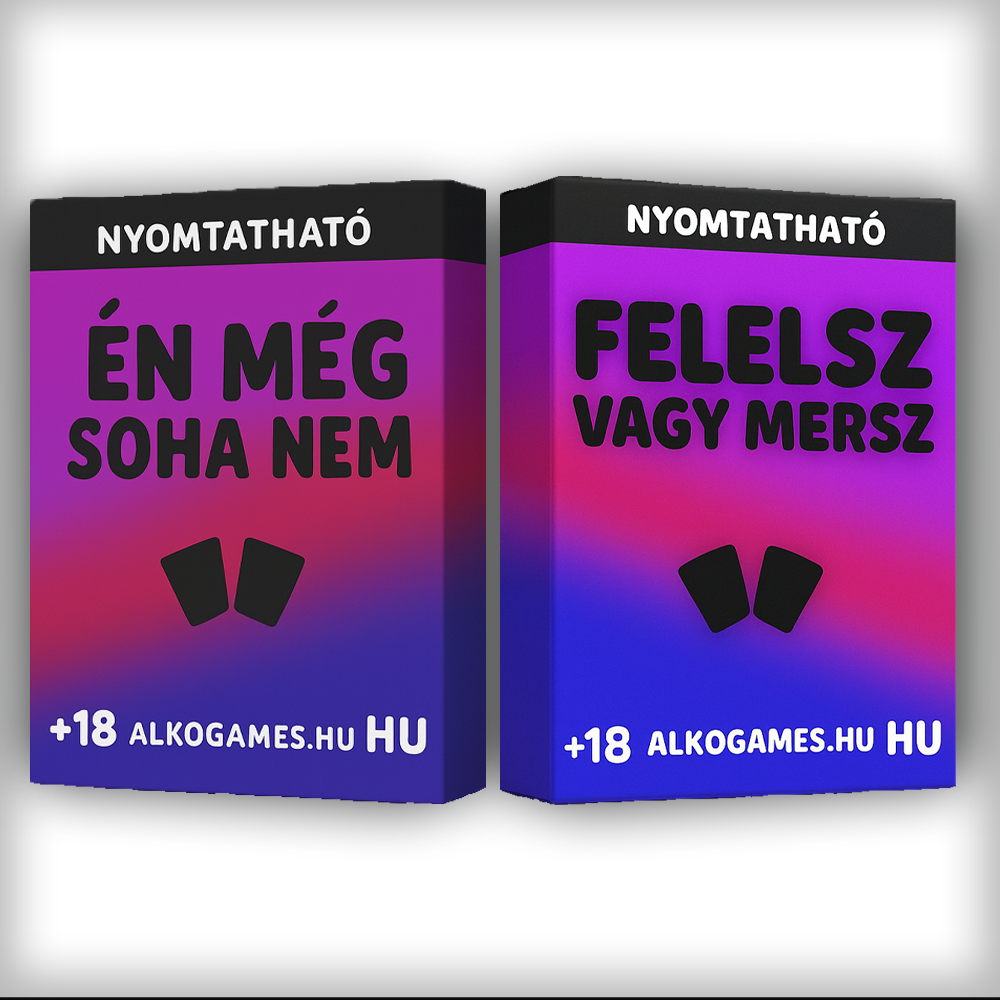 Készlet "Felelsz Vagy Mersz" + "Én Még Soha Nem" (Nyomtatható)