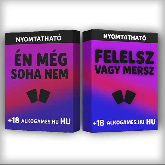 Készlet "Felelsz Vagy Mersz" + "Én Még Soha Nem" (Nyomtatható)