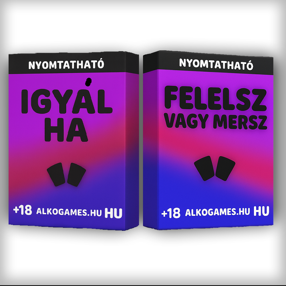 Készlet "Felelsz Vagy Mersz" + "Igyál Ha" (Nyomtatható)