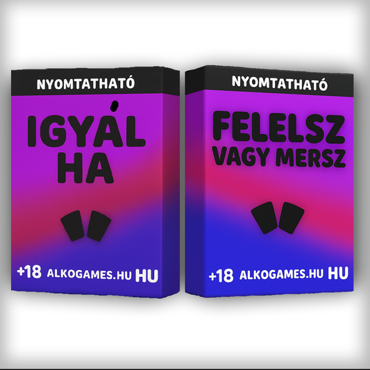 Készlet "Felelsz Vagy Mersz" + "Igyál Ha" (Nyomtatható)