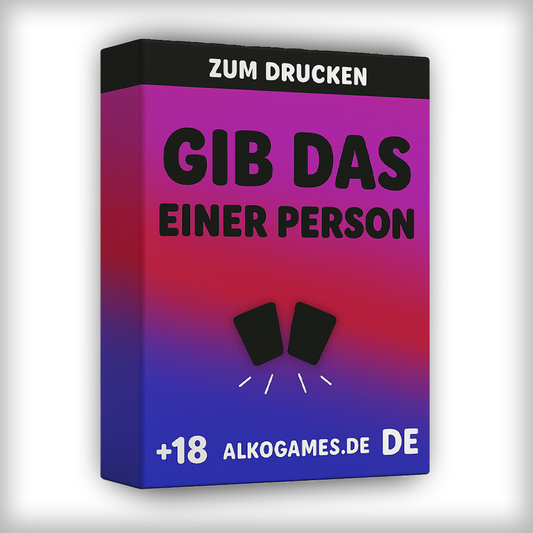 Spiel "Gib Das Einer Person" (Zum Drucken)